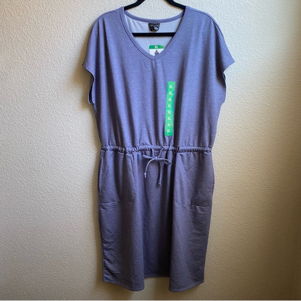 32 Degrees grayish blue casual sporty dress